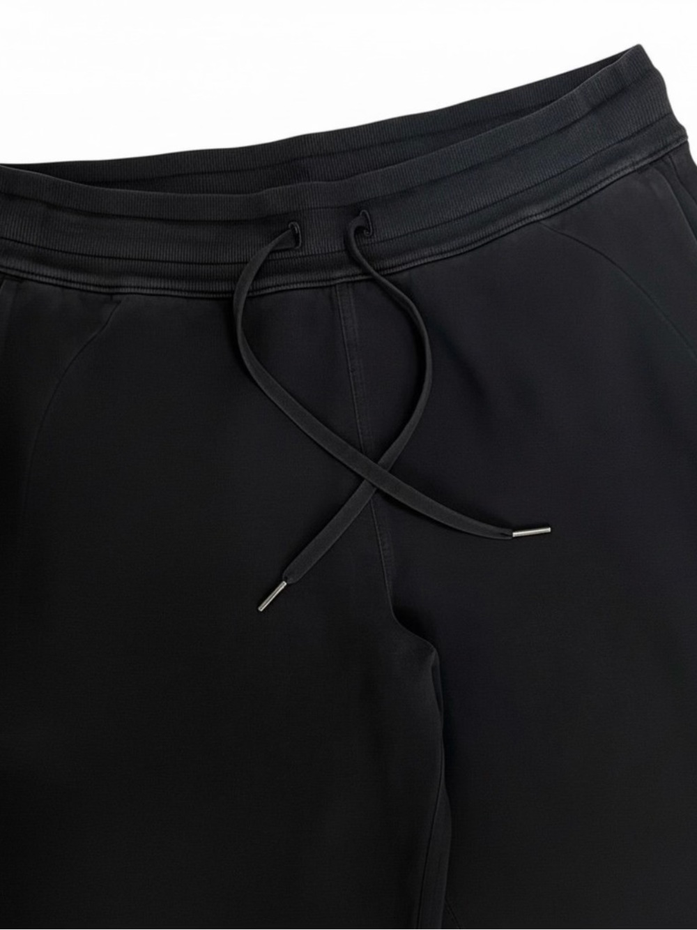 Lululemon Joggers Womens 8 Black Scuba High Rise Relaxed Sweat Pant Cotton Terry